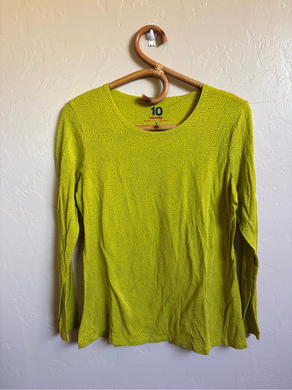 Gudrun Sjoden 10 Colours Green Polka Dot Print Long Sleeve Shirt Size Medium